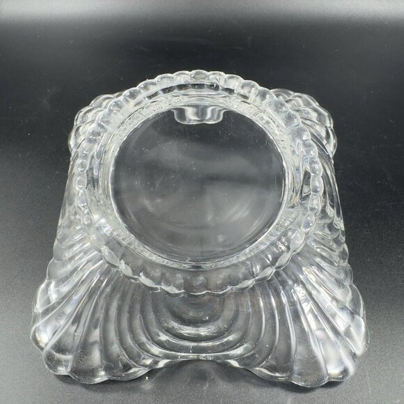 Cambridge Glass Company Caprice Clear With Handles Manganese 365nm Green UV Glow - Picture 13 of 14